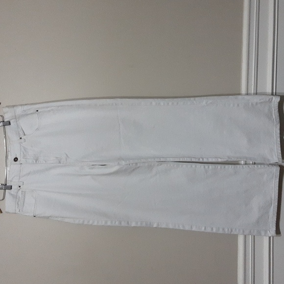 - New Cotton on jean women size 12 long wide leg off-white Y2K street wear - Picture 1 of 8